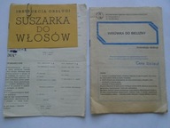 @ INSTRUKCJA OBSŁUGI SUSZARKA + PRALKA WIRNIKOWA + BĘBNOWA MYSZKÓW 5 sztuk