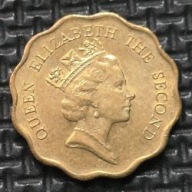 *HONGKONG [0842]*20 centów, Królowa Elżbieta II *TWENTY CENTS