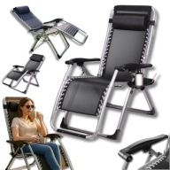 LEŻAK OGRODOWY GRAWITACYJNY / ZERO GRAVITY – FOTEL PLAŻOWY KEMPINGOWY