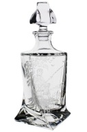 Karafka do Whisky Kryształowa z Ręcznie Grawerowanym motywem Wędkarskim