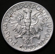 Polska 5 złotych 1959 - Rybak