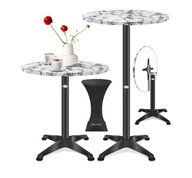 Stół KESSER aluminium okrągły 80 x 80 x 115 cm