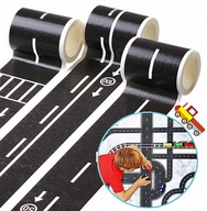 TAŚMA SAMOPRZYLEPNA DROGA ZNAKI SAMOCHODY ULICA RESORAKI KLEJĄCA DLA DZIECI