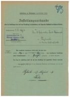 Potwierdzenie odbioru 1917 Rybnik sąd Czechy