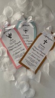 Eleganckie zaproszenia na Pierwszą Komunię Świętą-handmade, personalizacja