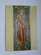 Święty Bachus - fresk z Supraśla - pocztówka z 1977 r