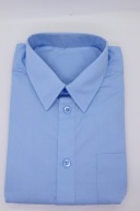 F&F KOSZULA NIEBIESKA KRÓTKI rękaw 6-7 lat 122