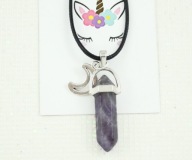 wisiorek AMETYST naturalny minerał fioletowy MN02