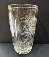 Wazon kryształowy PRL kryształ wz. młynek