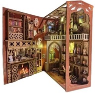 BOOK NOOK LED MINIATUROWY DOMEK PUZZLE 3D DIY MAGICZNY ŚWIAT