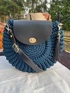 Torebka oreo ręcznie wykonana na szydełku. Na prezent