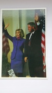 Para prezydencka z USA - Hillary i Bill Clinton - pocztówka