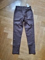 brązowe woskowane spodnie * NOWE