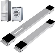 2X ROLKI PODKŁADKI POD PRALKE LODOWKE MEBLE PODSTAWY REGULOWANE DO 300 KG