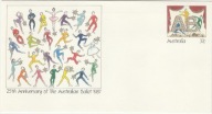 Całostka wydana z okazji 25 rocznicy powstania Baletu Australijskiego