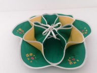 PRACA RĘCZNA HAFTOWANY KOSZYK NA BUŁKI KAJZERKI średnica 34cm poj.12 bułek