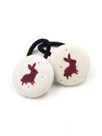 Momilio handmade Gumeczki do włosów Baby Animals królik pierwsze gumeczki