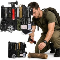 Zestaw Wojskowy Survivalowy Przeżycia Survival Niezbędnik Multitool 52el XL