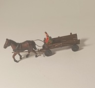 Wóz konny z drewna H0