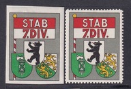 Szwajcaria, znaczki jednostek woj. WWII 1939/40 mix /DF/