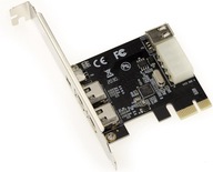 Karta kontrolera PCI Express PCIe do FireWire 400 IEEE1394a 2+1 Kalea