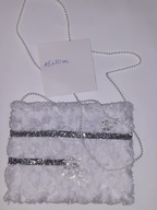 TOREBKA KOMUNIJNA Z BŁYSZCZĄCYM PASKIEM