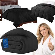 KOŁDRA CAŁOROCZNA 160x200 ANTYALERGICZNA CZARNA MIĘKKA UNIWERSALNA POLSKI