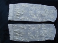 CALZEDONIA białe skarpetki floral wzory 30 DEN