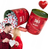 365 POWODÓW, DLA KTÓRYCH CIĘ KOCHAM PUSZKA Z MIŁOSNĄ KRÓWKĄ NA WALENTYNKI