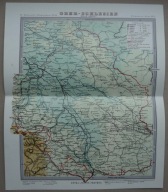 ŚLĄSK, GÓRNY ŚLĄSK; OPOLE, MAPA 1887/reprint ok. 2006; JUSTUS PERTHES