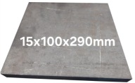 Blacha stalowa płaskownik formatka z blachy 15mm 100x290mm