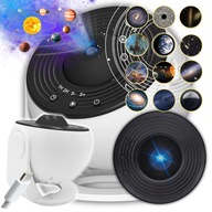 Projektor GALAXIA biały z obrotową projekcją 360°