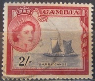 Gambia kolonia brytyjska stary znaczek (7/10
