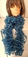 SZAL SPIRALNY KOLOR JEANS HANDMADE Nowy