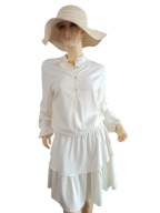 Le Collet sukienka z dołem z falbanami L-40 nowa