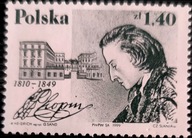 Fi. 3646 150 rocznica śmierci Fryderyka Chopina - wyd. wspólne z Francją.