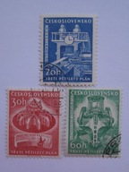 Czechosłowacja - Plan 5-letni - Mi. 1241-43 kasow.