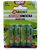 4x akumulatorki Rocket Ni-MH R6/AA 2100mAh NOWE
