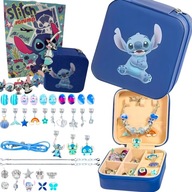 ZESTAW DO ROBIENIA BRANSOLETEK BIŻUTERII KORALIKÓW LILO STICH STICZ DZIECI