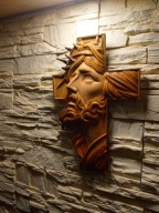 Krzyz Plaskorzezba Drewno