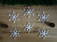 Komplet gwiazdek szydełkowych - 11