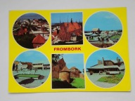 FROMBORK - Rynek, katedra, widok od Zalewu, fragmenty murów - pocztówka