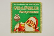 ETYKIETA PIWO ŚWIĄTECZNE GDAŃSKIE HEVELIUS HEWELIUSZ