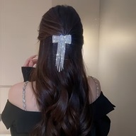 Spinka klips cyrkonie srebrna kokarda diamenty , VINTAGE MODNA WRÓŻKI