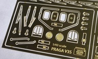 PRAGA V3S - fototrawiony zestaw waloryzacyjny do modelu (DeA) w skali 1/43