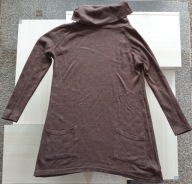 Golf brązowy melanż Japan Style z kieszeniami