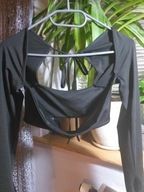 TOP CZARNY KRÓTKI DŁUGI RĘKAW R .S