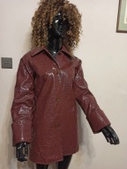 TOP SHOP kurtka płaszcz lakierowany 34