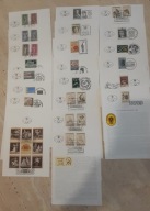 Austria 1969 rok - znaczki kasowane na kartach ETB - komplet 1329 - 1364