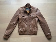 Kurtka skóra karmelowa Benetton rozm.S